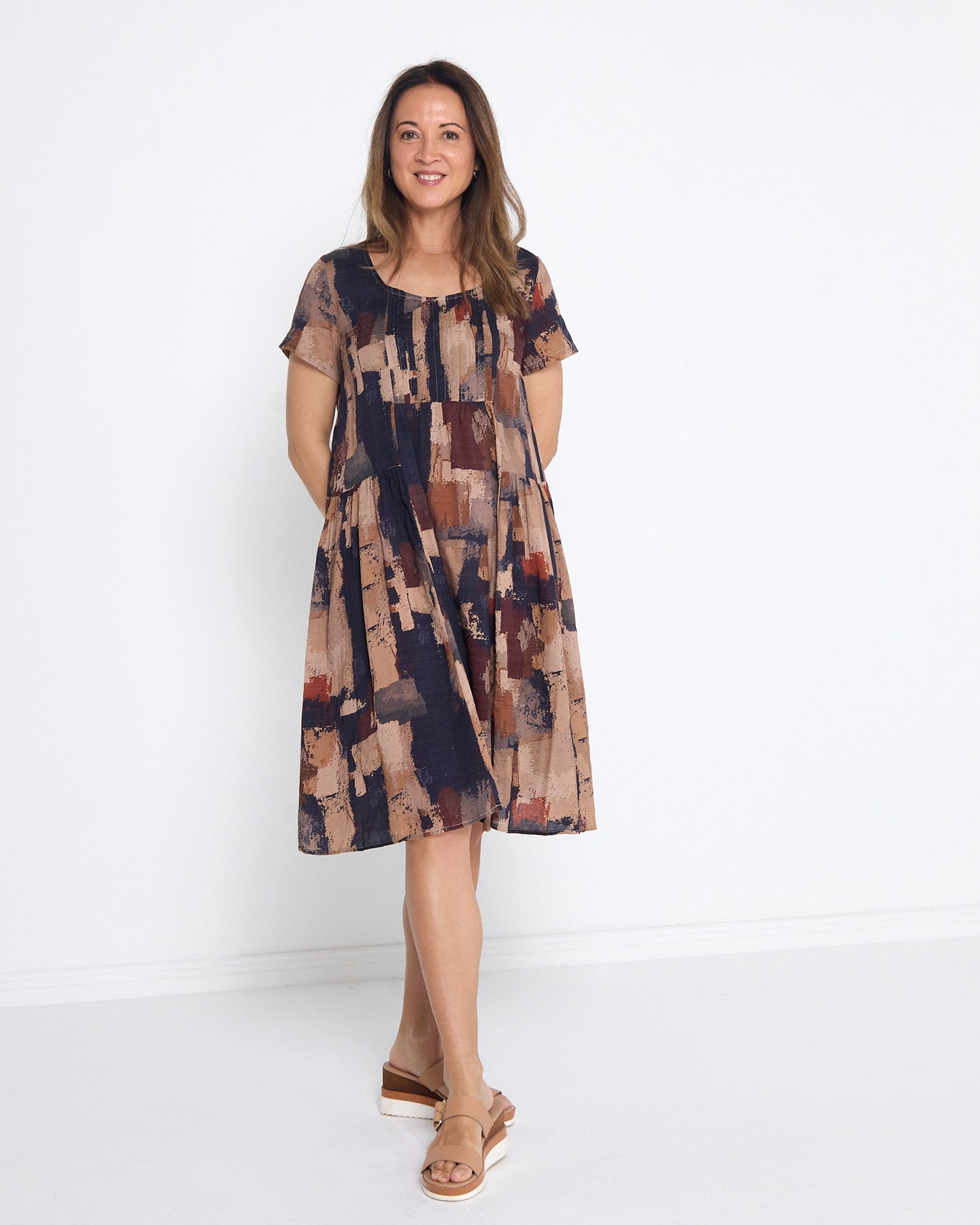 Emery Dress - Woodland Patch