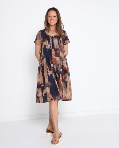 Emery Dress - Woodland Patch