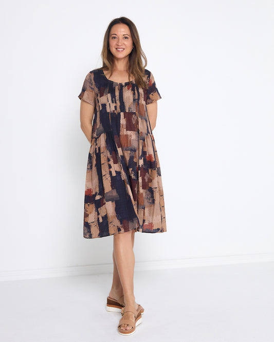 Emery Dress - Woodland Patch