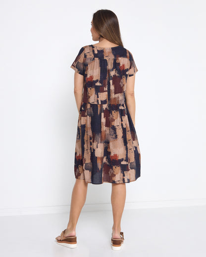 Emery Dress - Woodland Patch