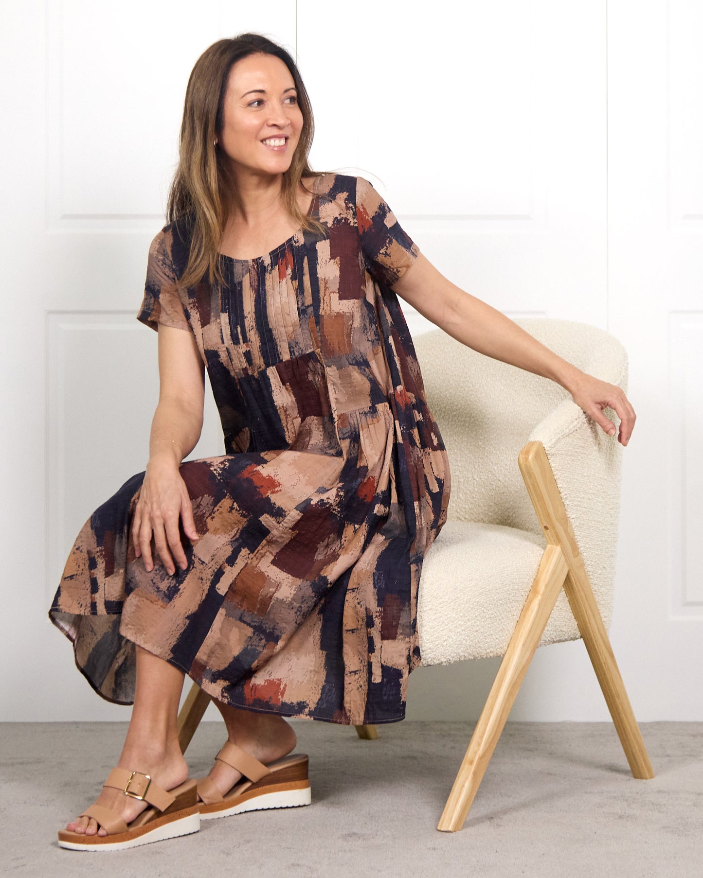 Emery Dress - Woodland Patch
