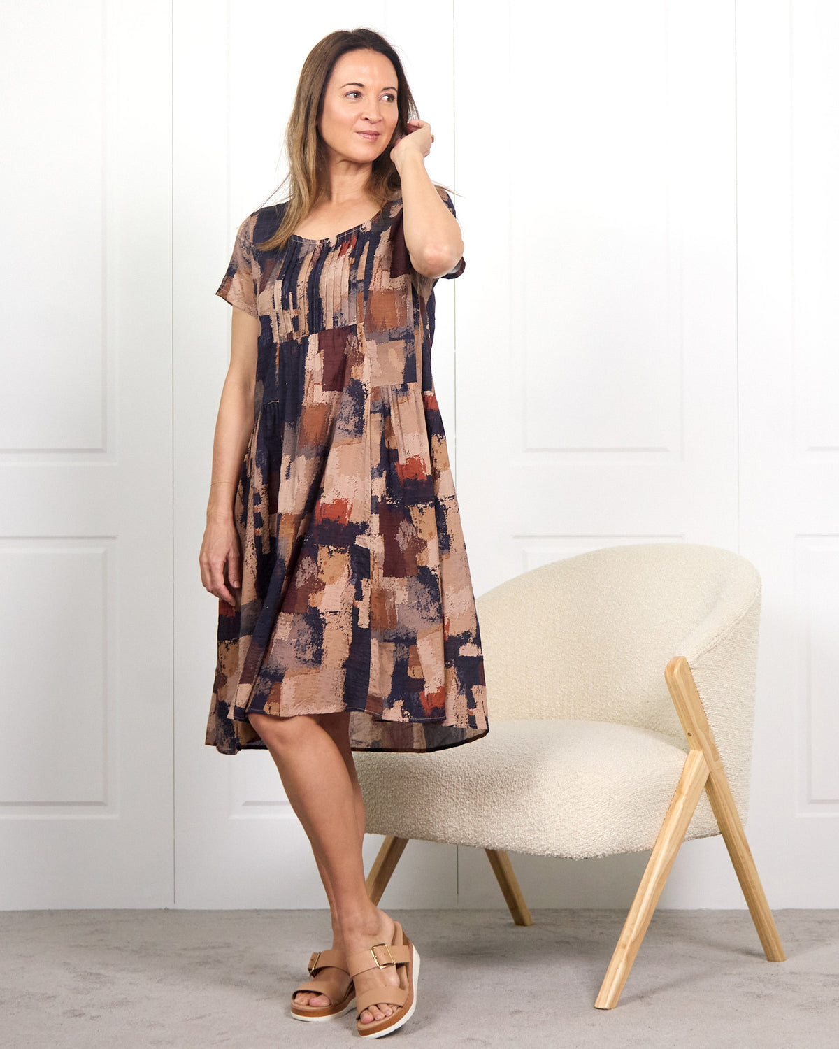 Emery Dress - Woodland Patch