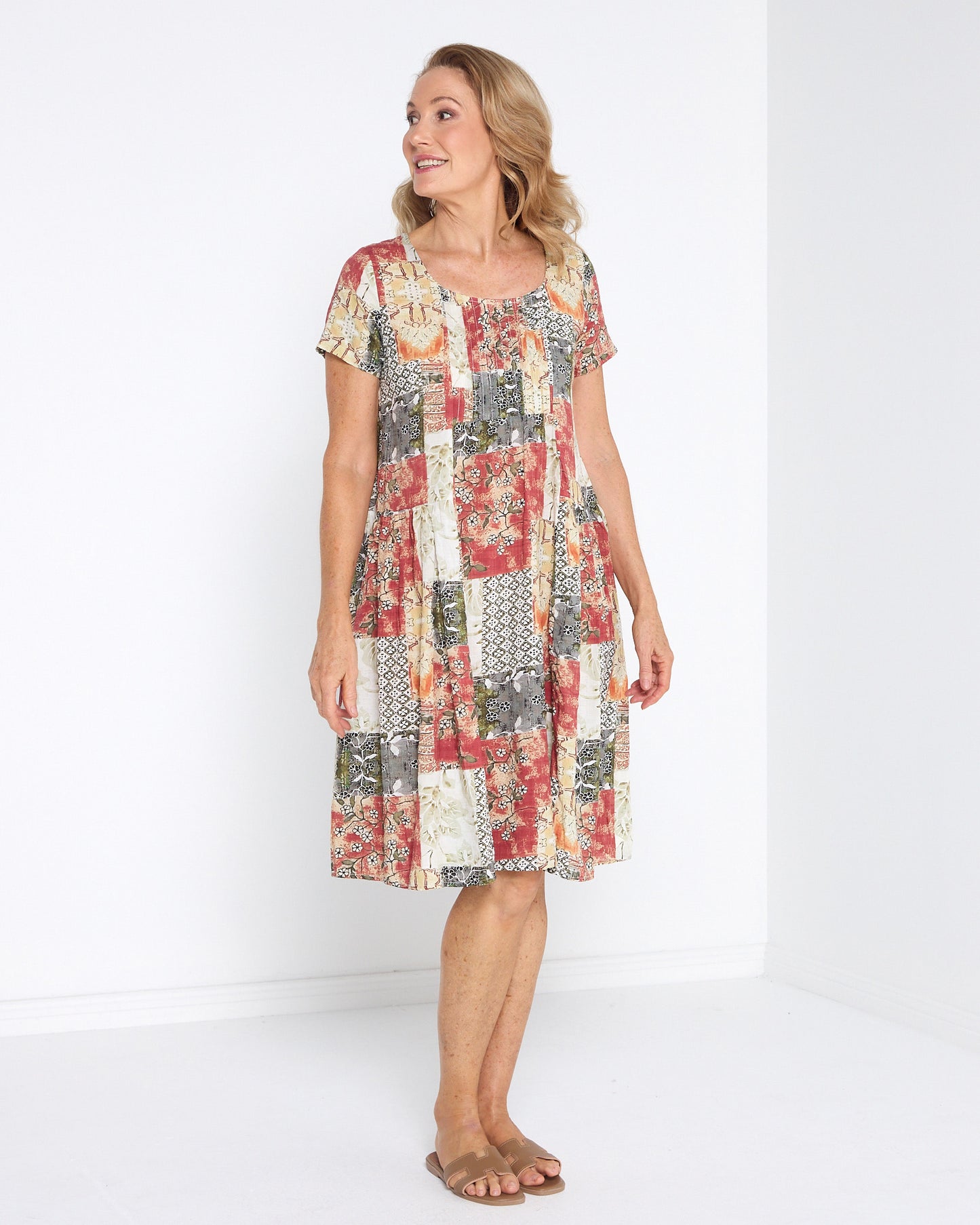 Emery Dress - Earth Mosaic