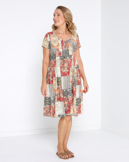 Emery Dress - Earth Mosaic