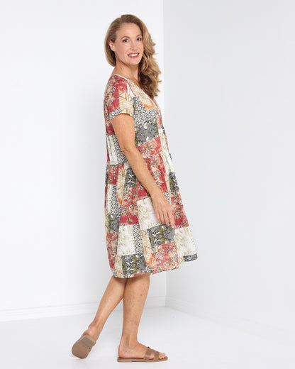 Emery Dress - Earth Mosaic