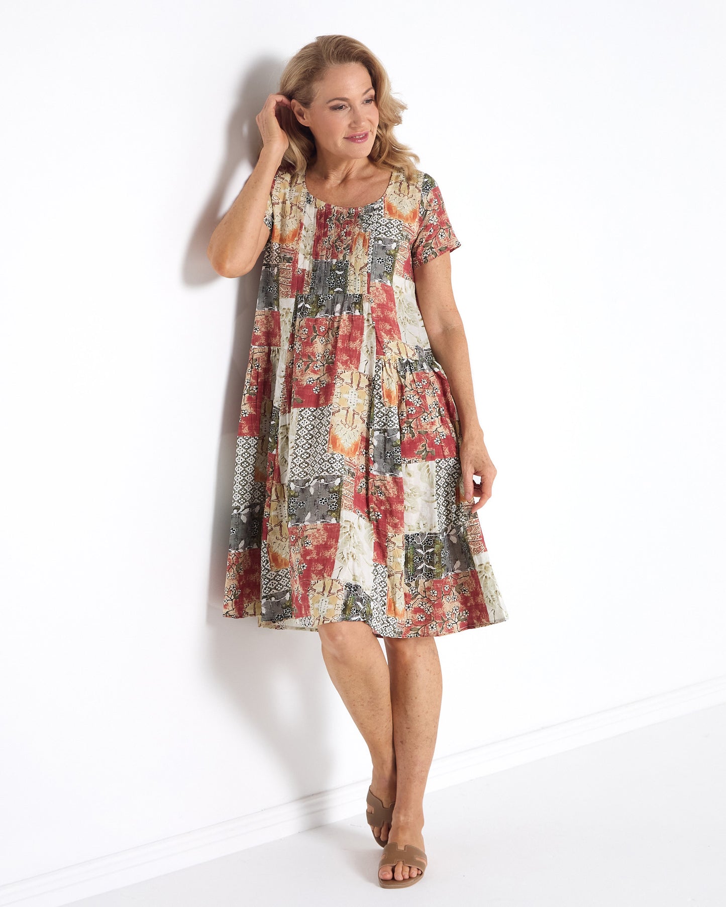 Emery Dress - Earth Mosaic