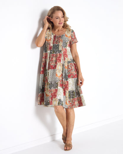Emery Dress - Earth Mosaic