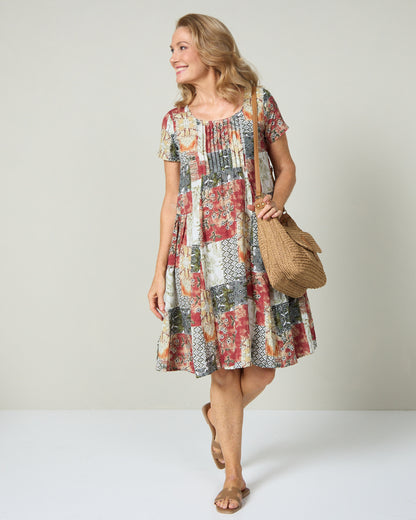Emery Dress - Earth Mosaic