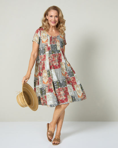 Emery Dress - Earth Mosaic