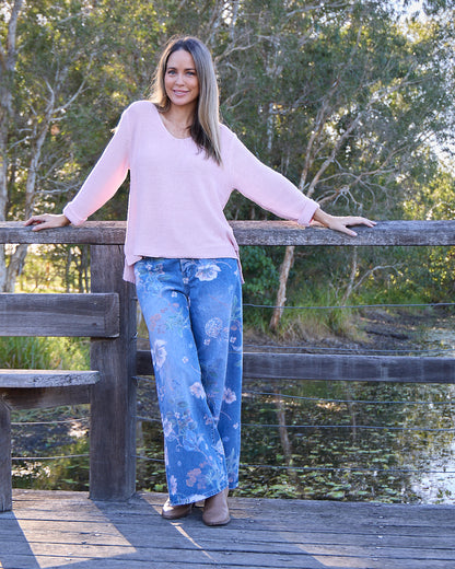 Emmy Cotton Knit Jumper - Pink