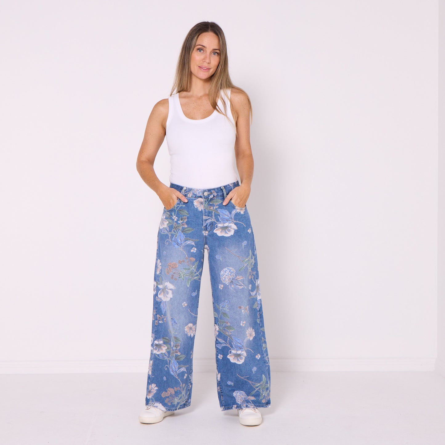 Willow Garden Wide Leg Jeans