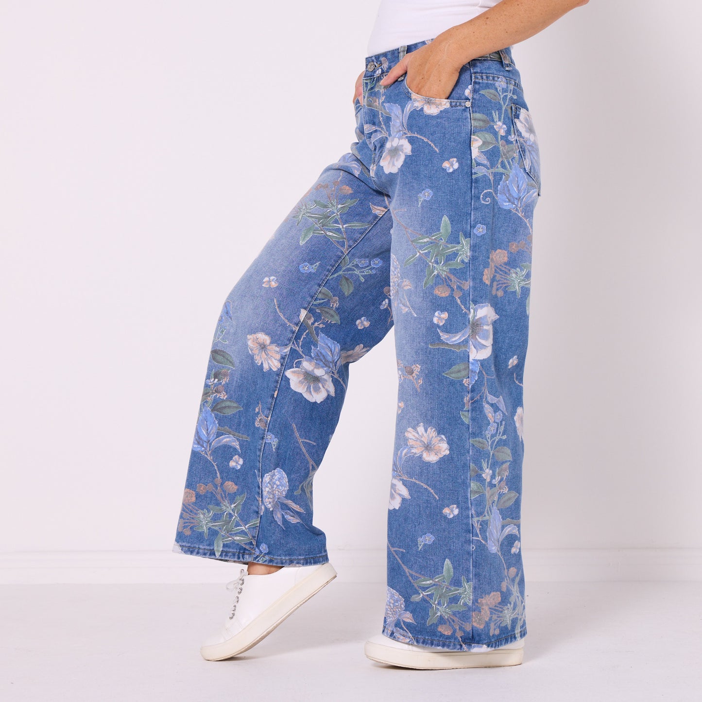 Willow Garden Wide Leg Jeans
