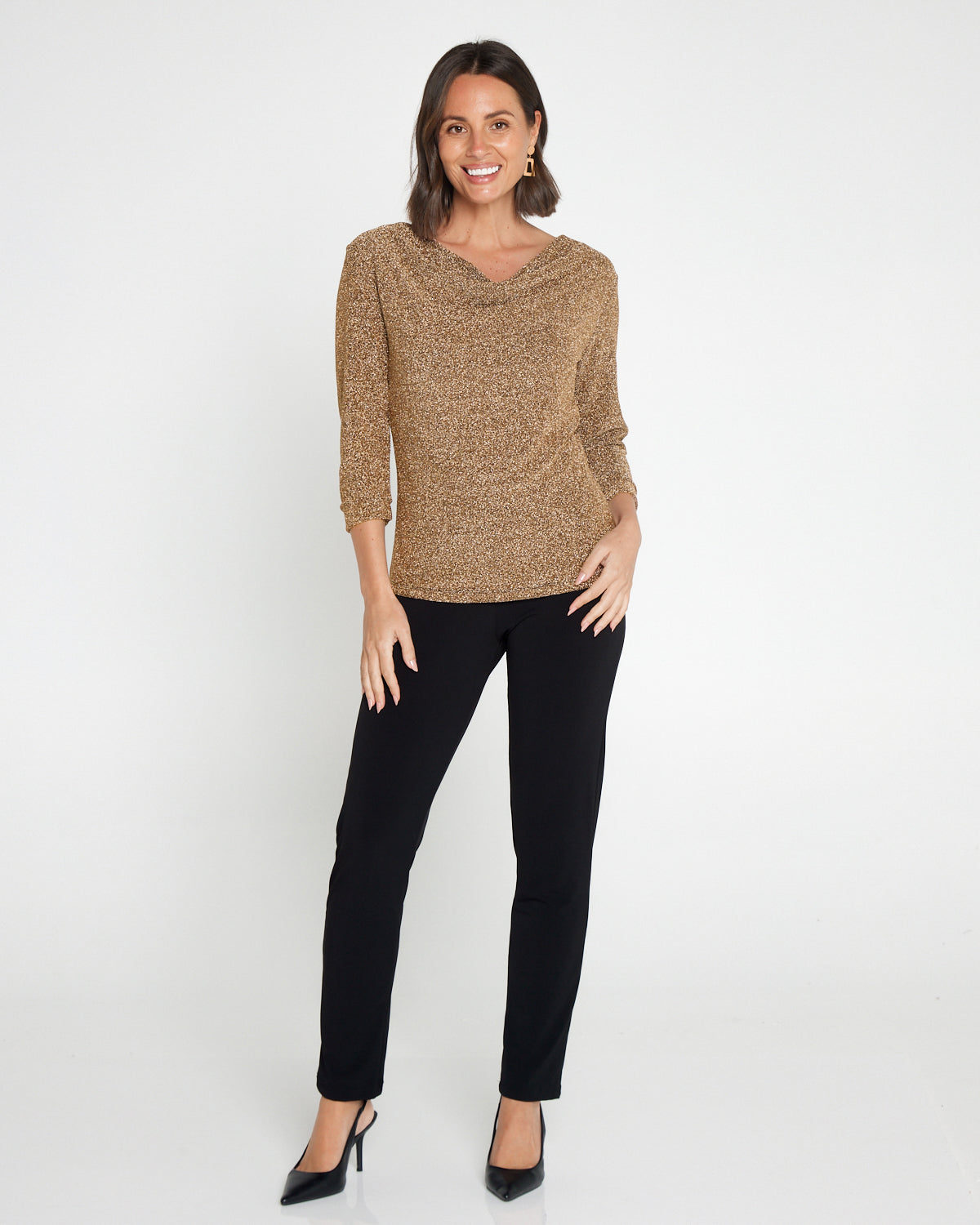 Estelle Lurex Top - Gold