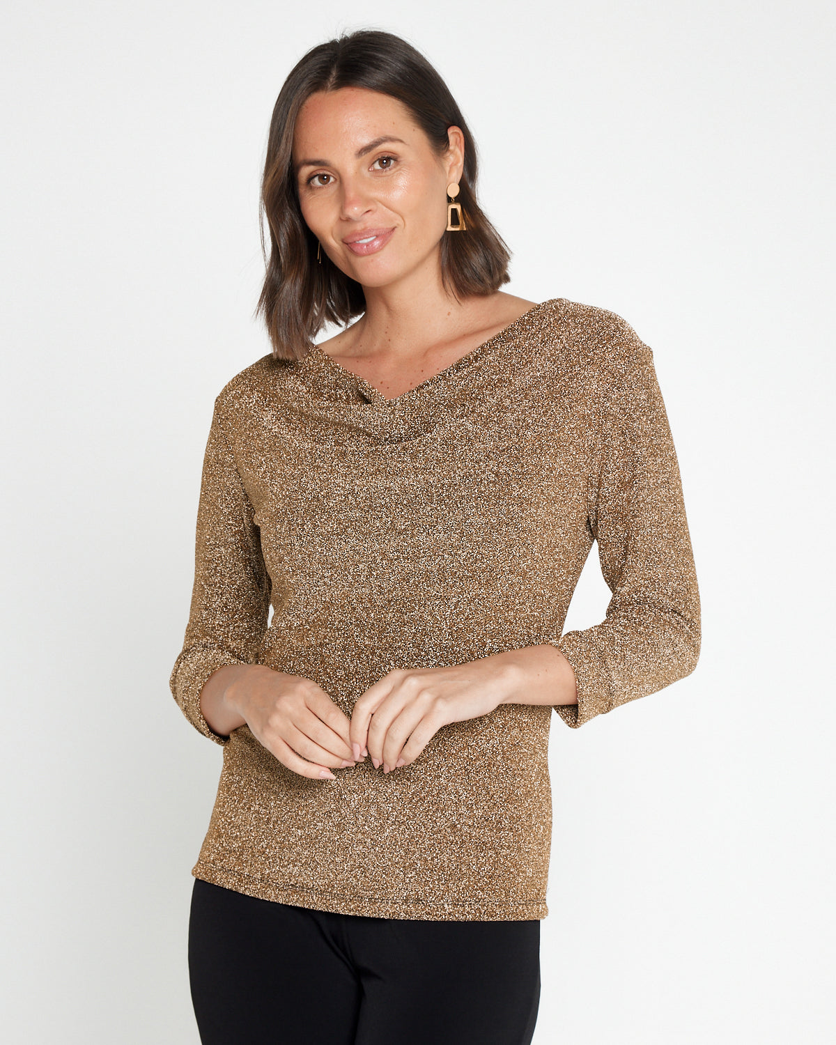 Estelle Lurex Top - Gold
