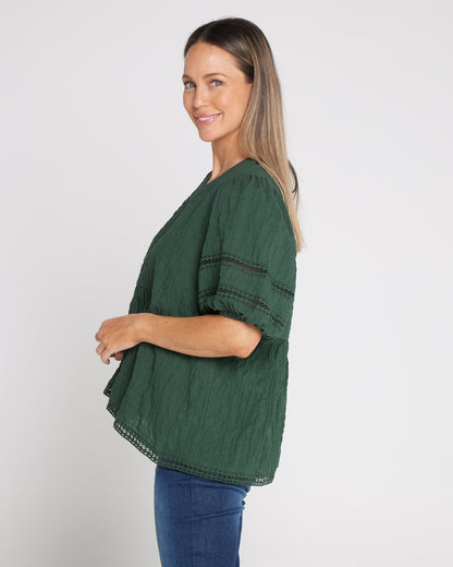 Esther Cotton Blouse - Myrtle