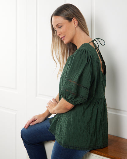 Esther Cotton Blouse - Myrtle