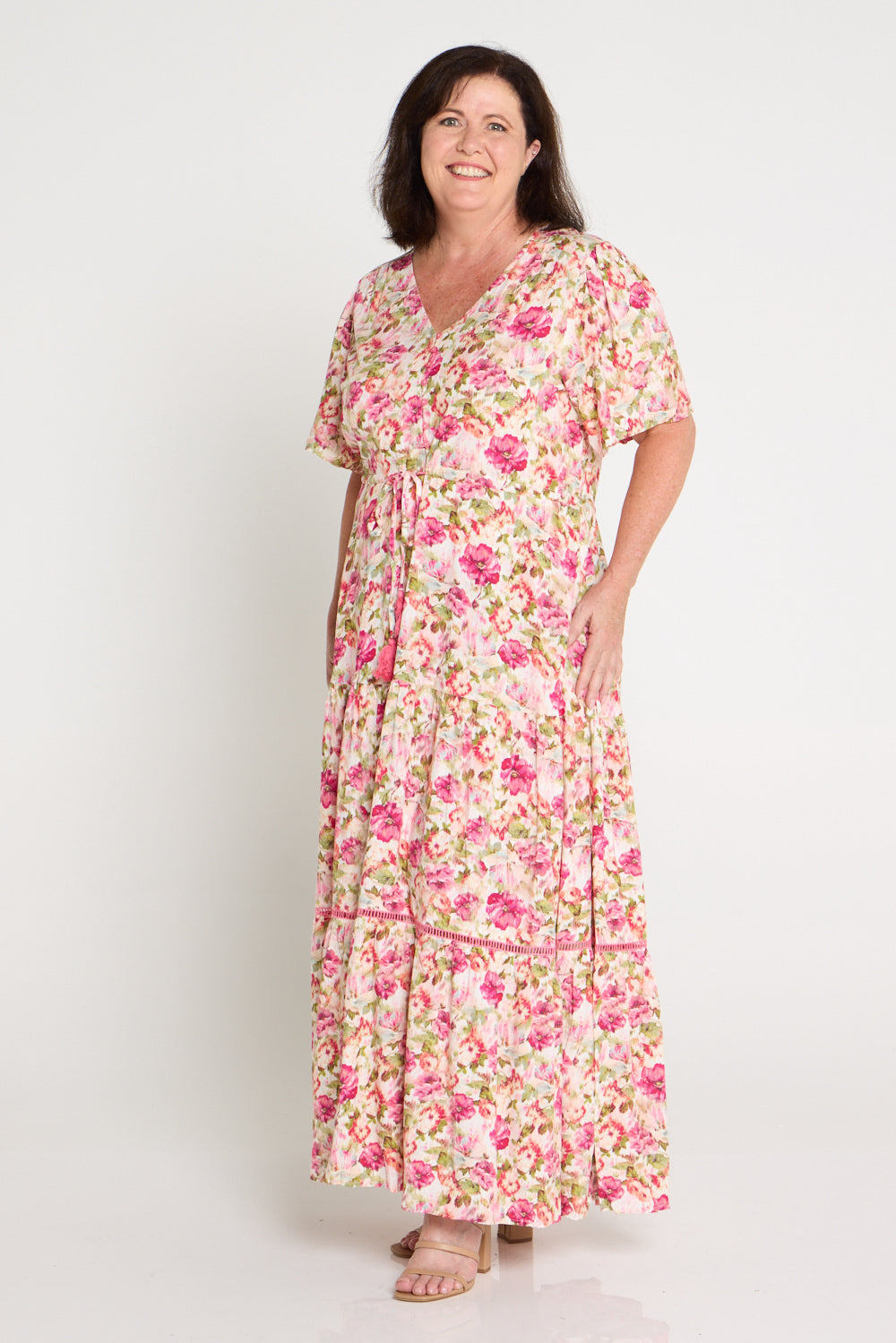 Evelyn Dress - Pink Floral