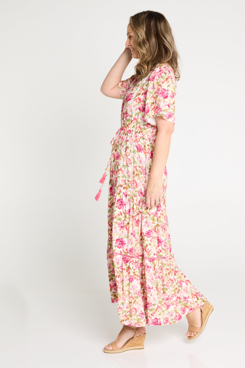 Evelyn Dress - Pink Floral