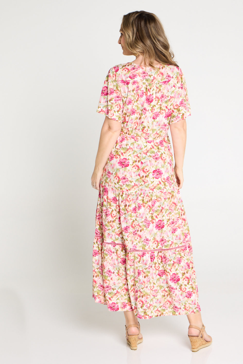 Evelyn Dress - Pink Floral