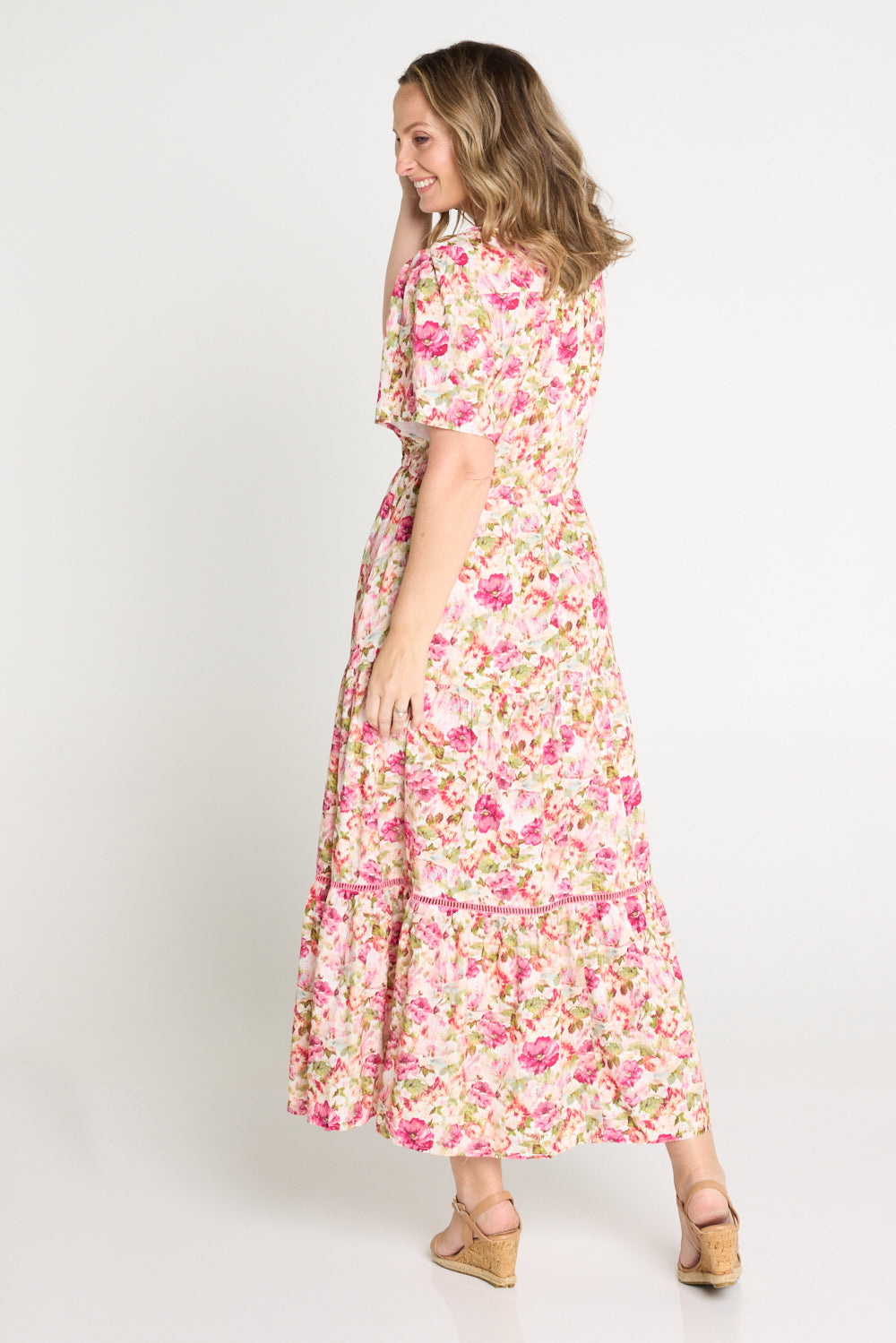 Evelyn Dress - Pink Floral