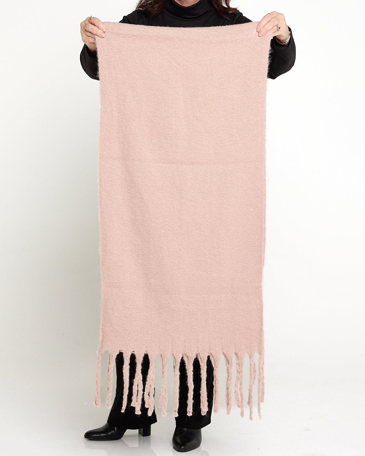 Misty Fluffy Scarf - Pastel Pink