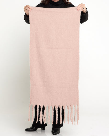 Misty Fluffy Scarf - Pastel Pink