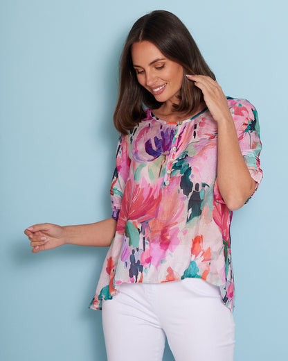 Farida Blouse - Spring Blossom