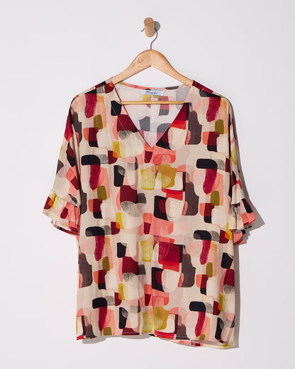 Farren Top - Red Retro