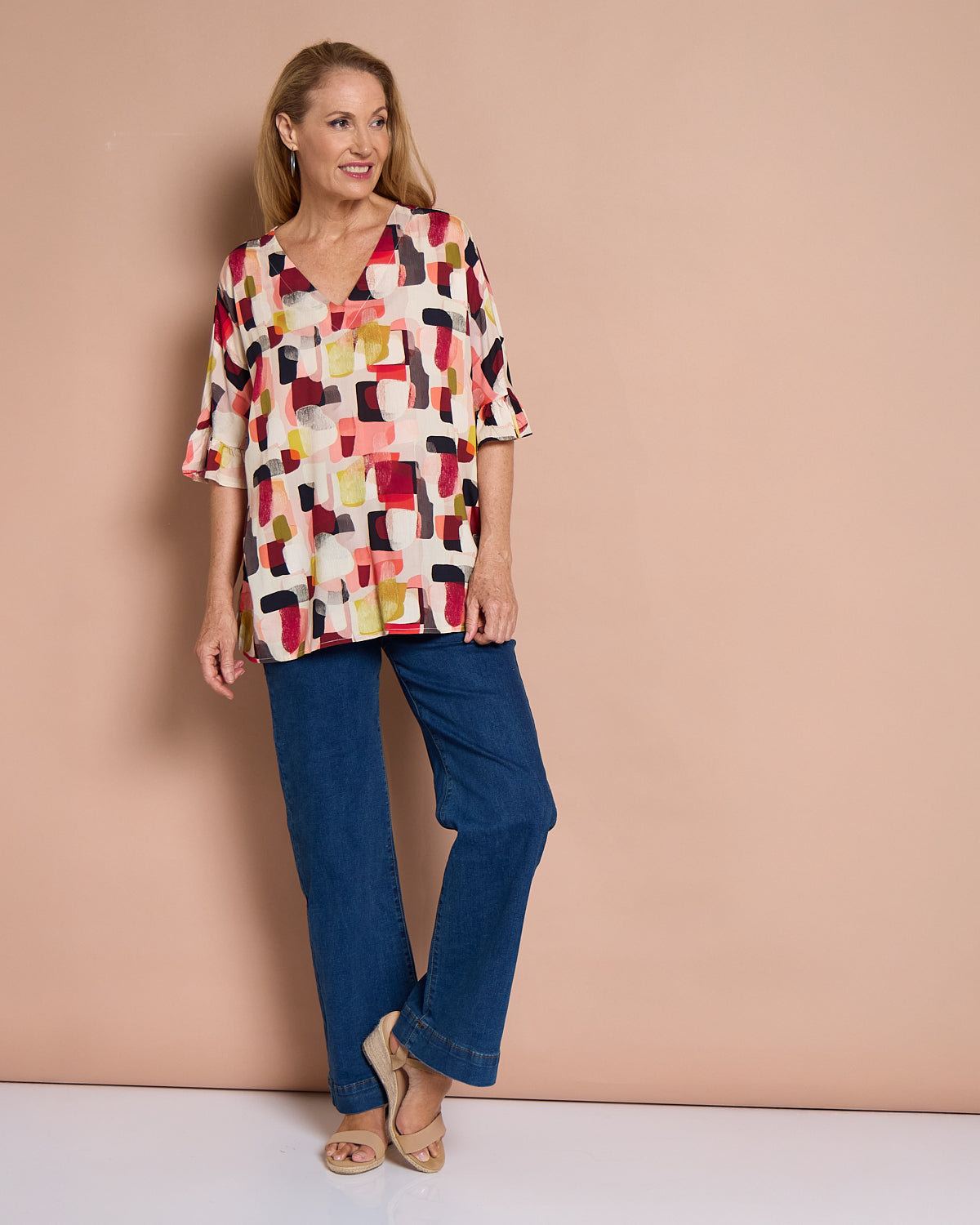 Farren Top - Red Retro