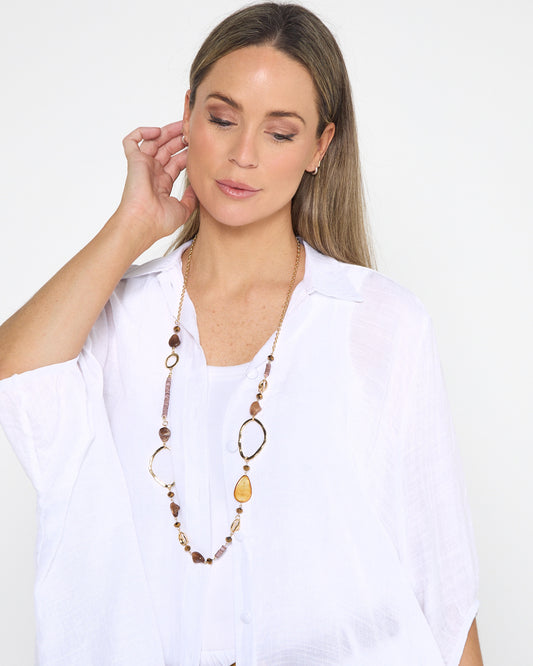 Calia Necklace - Stone