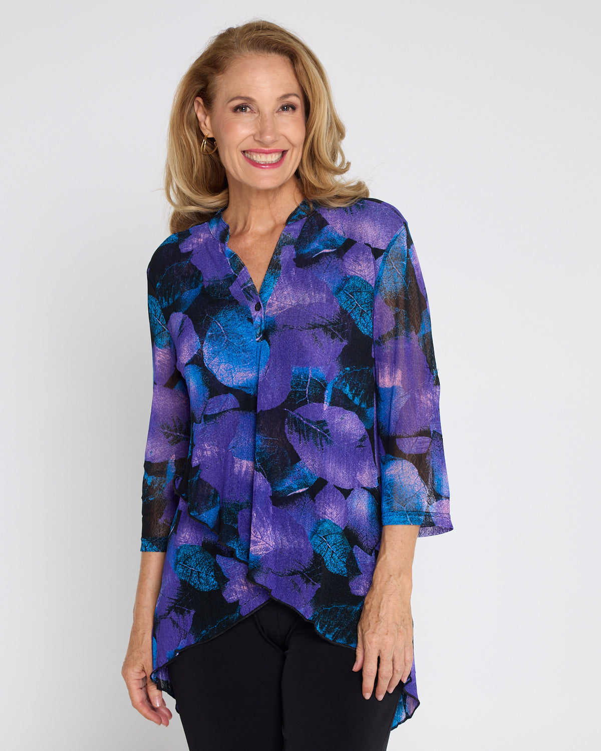 Fernside Top - Midnight Flora
