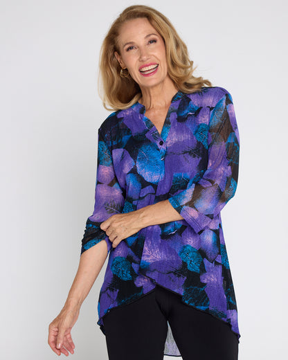 Fernside Top - Midnight Flora
