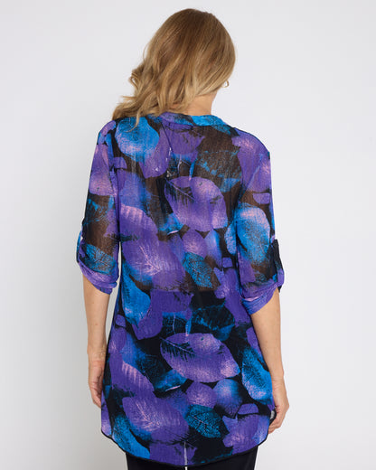 Fernside Top - Midnight Flora