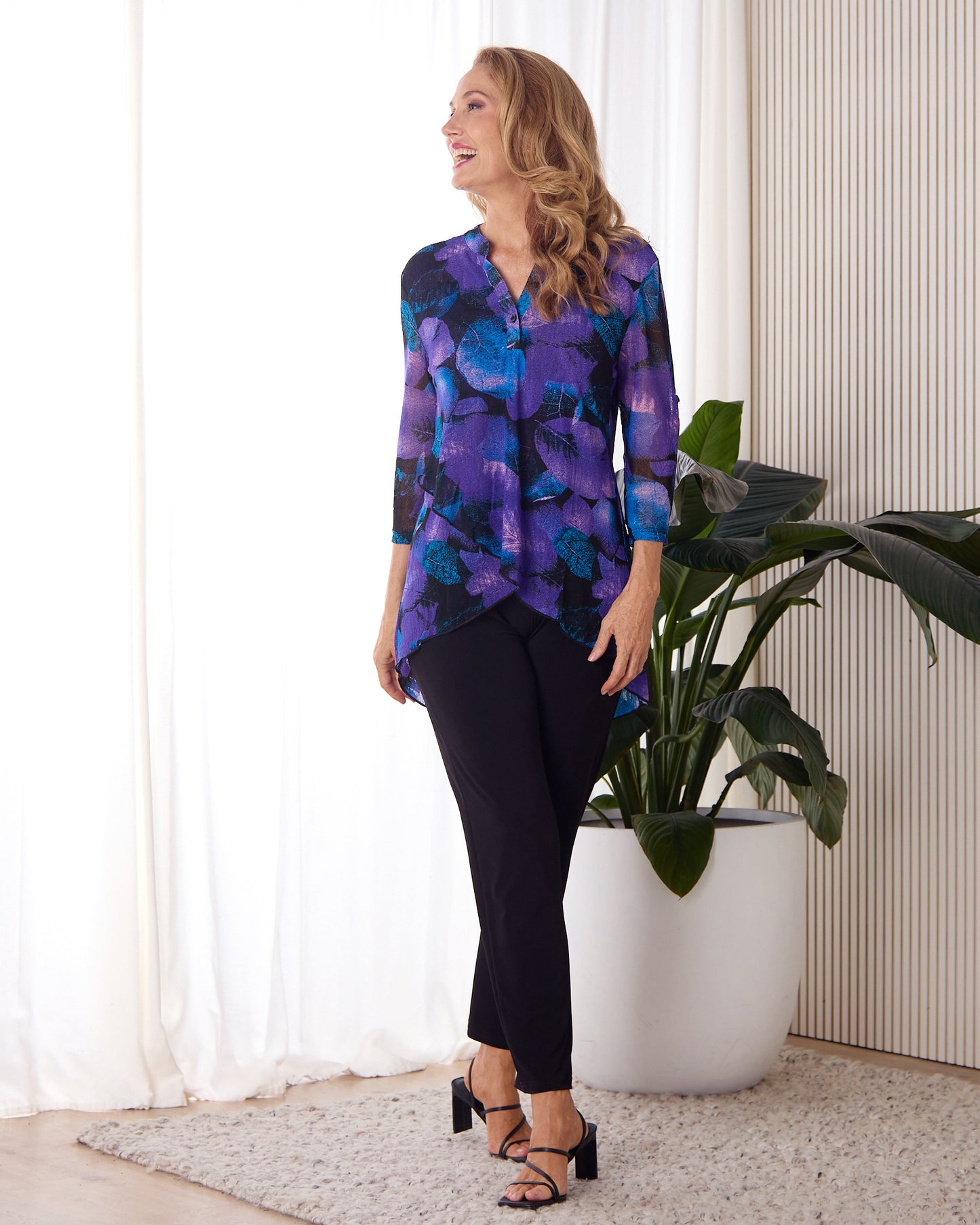 Fernside Top - Midnight Flora