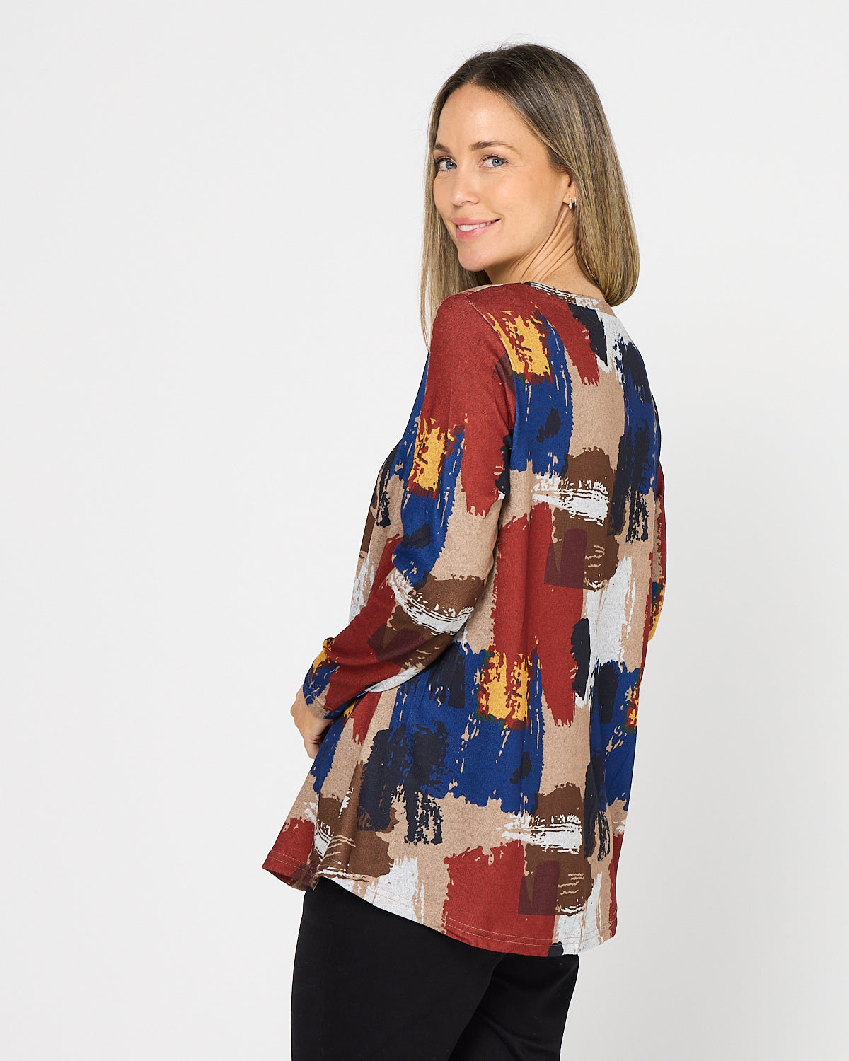 Georgia Long Sleeve Top - Autumn Canvas