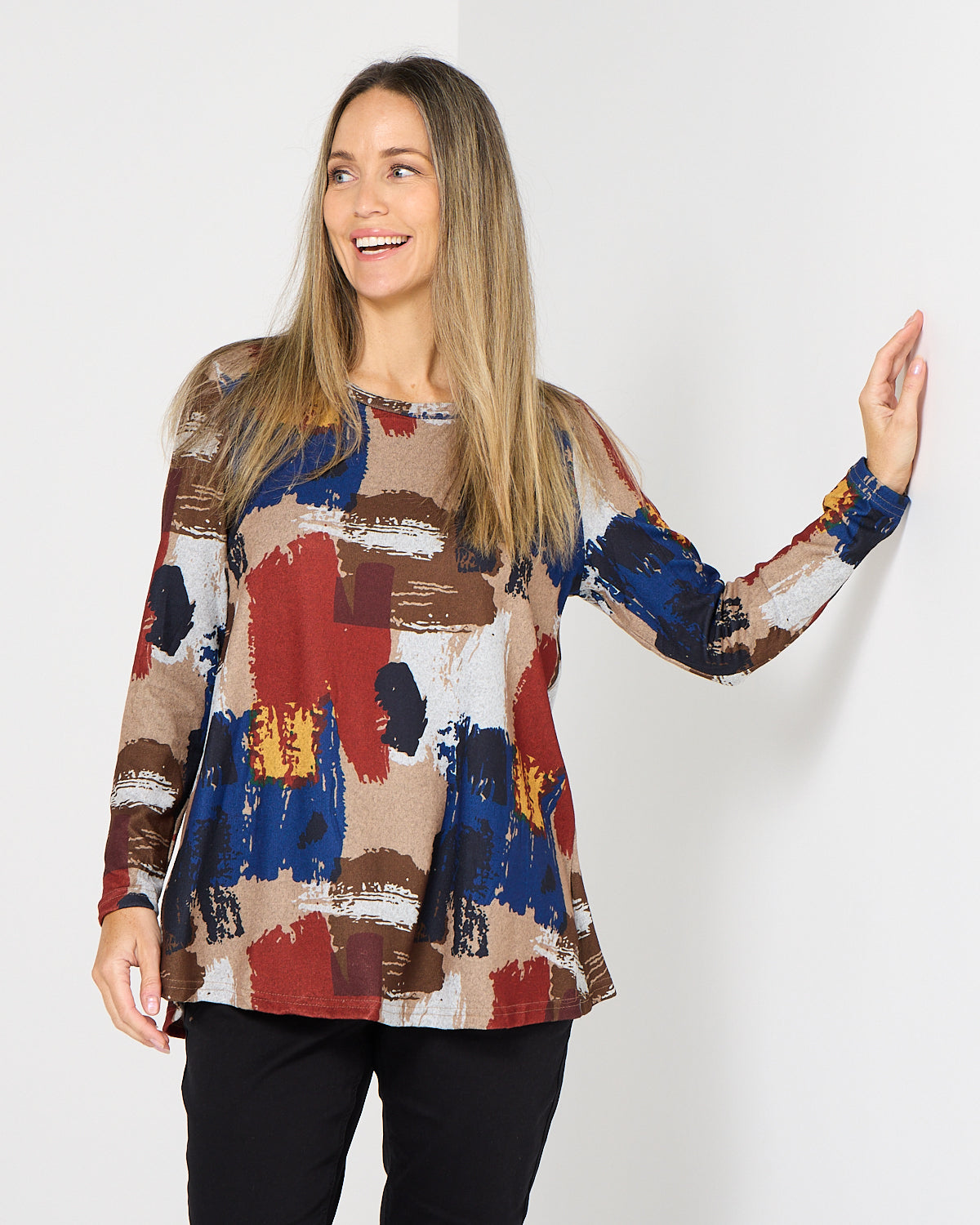 Georgia Long Sleeve Top - Autumn Canvas