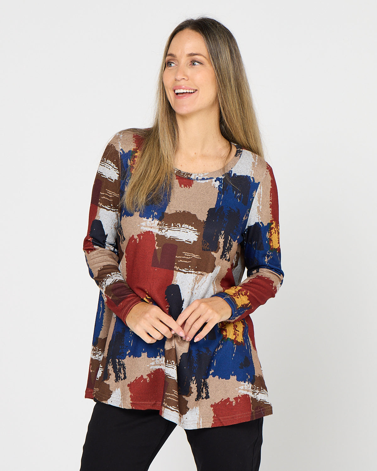 Georgia Long Sleeve Top - Autumn Canvas