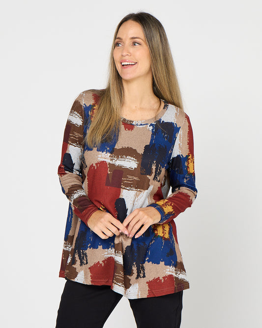 Georgia Long Sleeve Top - Autumn Canvas