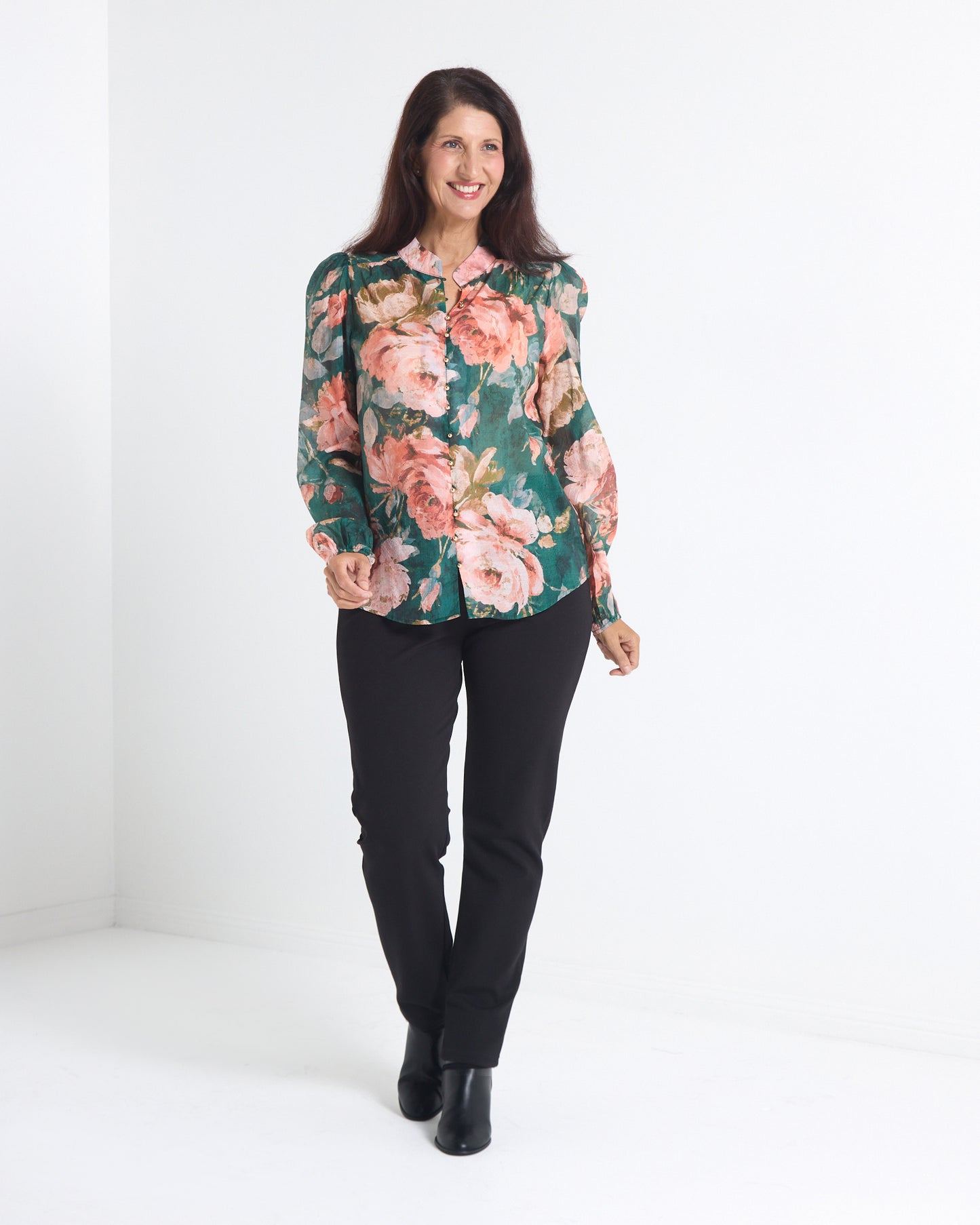 Kallista Blouse - Emerald