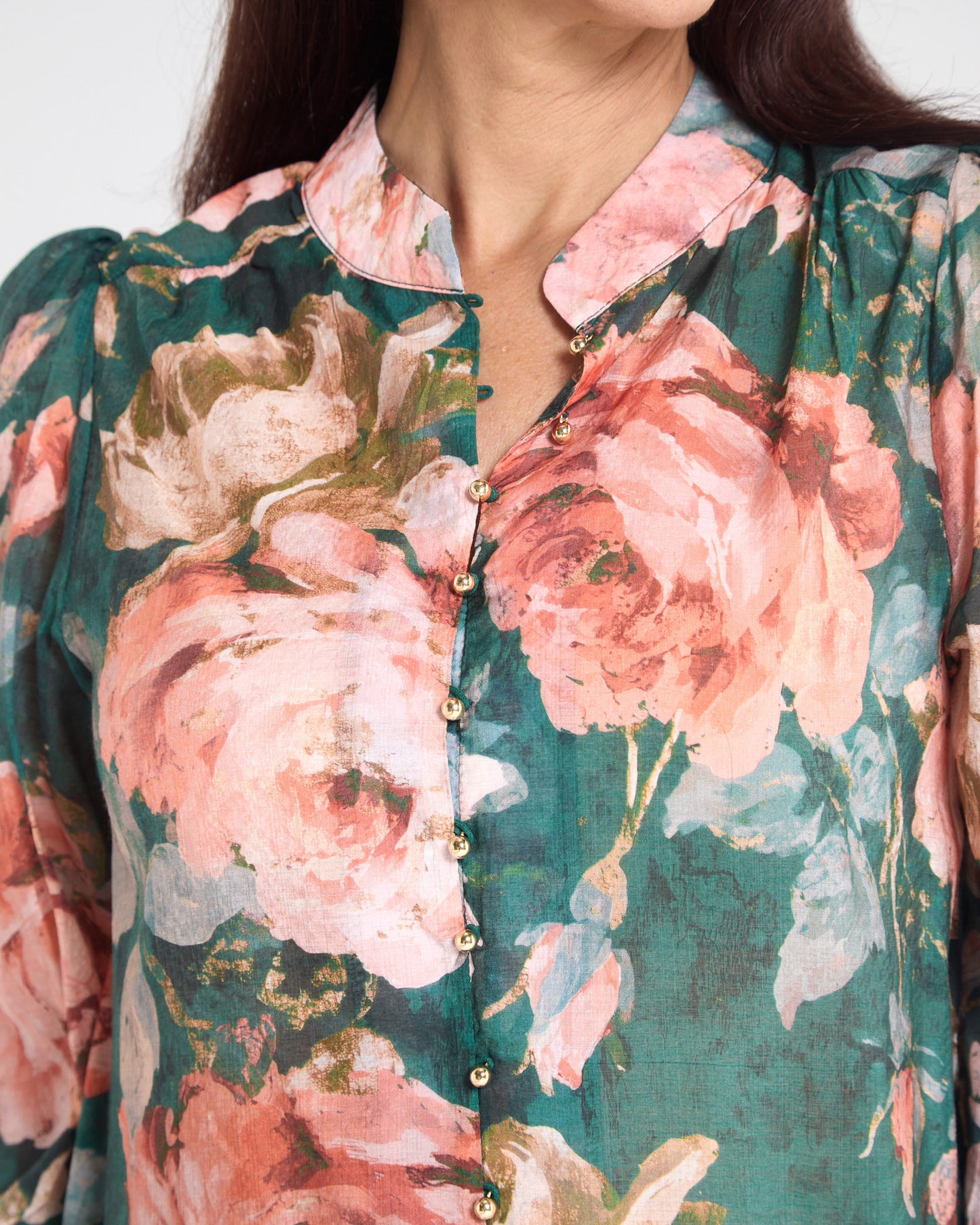 Kallista Blouse - Emerald