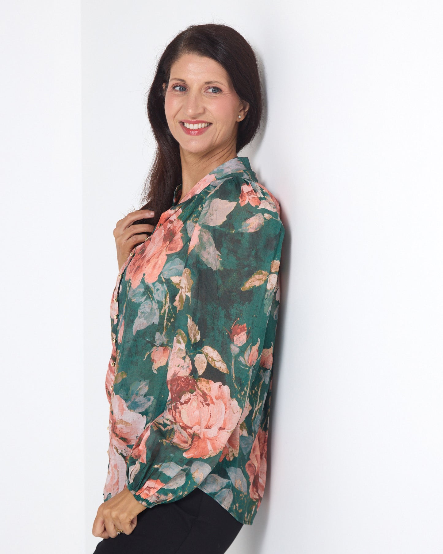 Kallista Blouse - Emerald