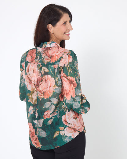 Kallista Blouse - Emerald