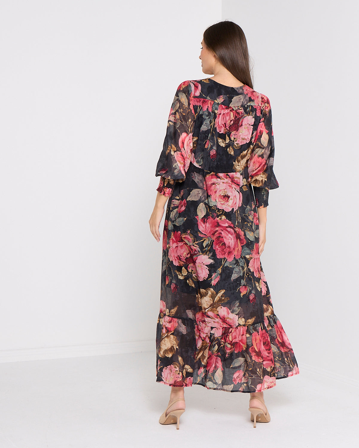 Willow Maxi Dress - Midnight Bloom