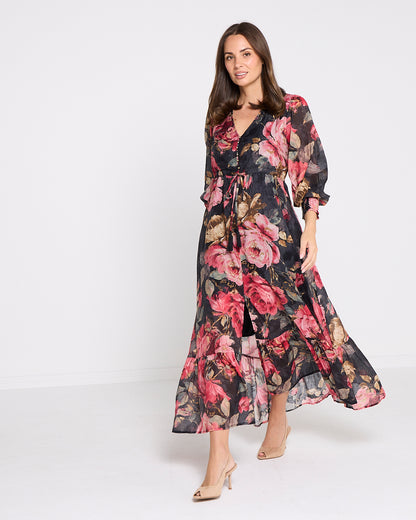 Willow Maxi Dress - Midnight Bloom