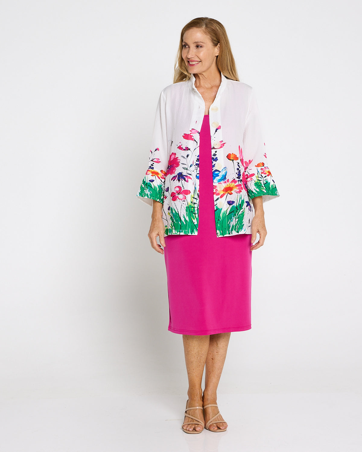 Petra Stretch Slip - Hot Pink