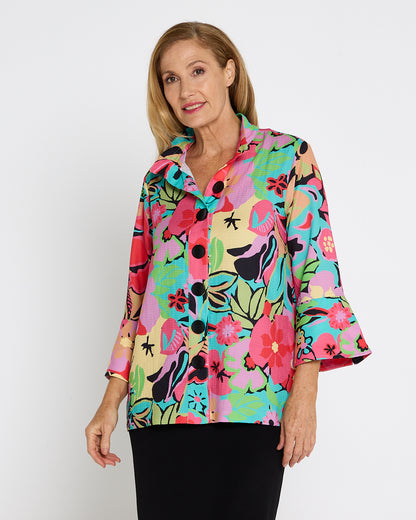Summer Brights 3/4 Shirt - Pink