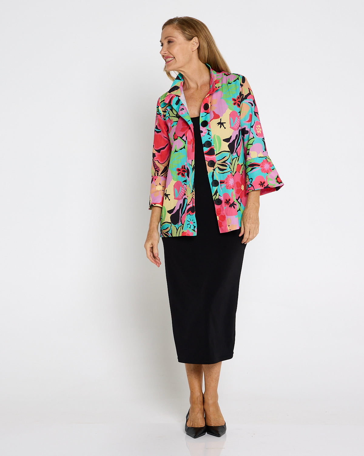 Summer Brights 3/4 Shirt - Pink