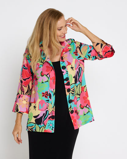 Summer Brights 3/4 Shirt - Pink