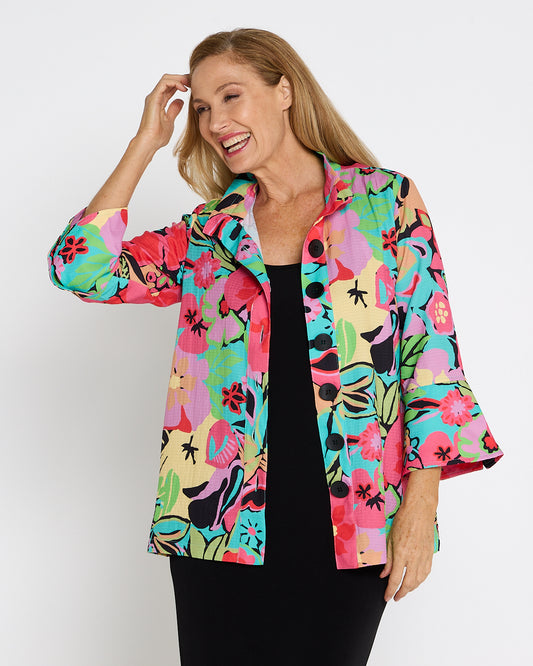 Summer Brights 3/4 Shirt - Pink