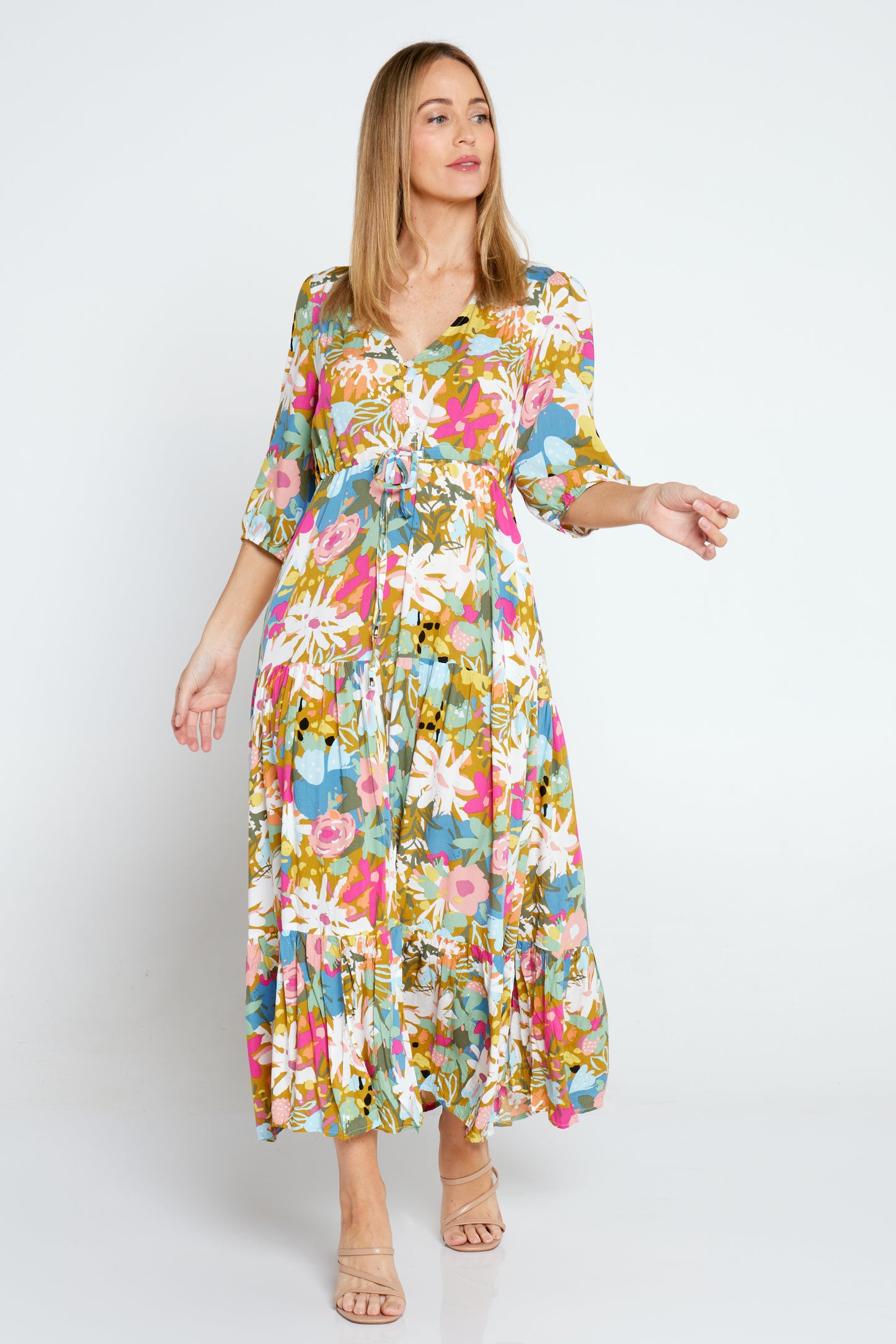 Freesia Dress - Multi Floral